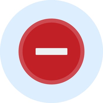 Minus Vector Icon