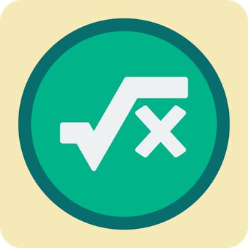 Square Root Vector Icon