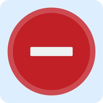 Minus Vector Icon