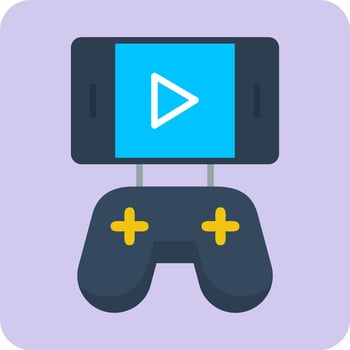 Mobile Game Vector Icon