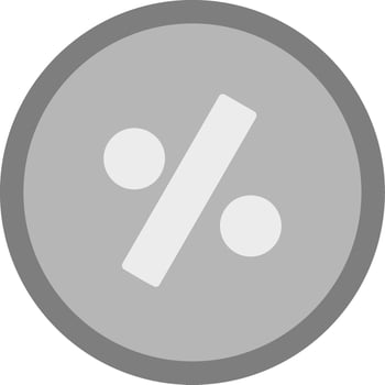 Percentage Vector Icon