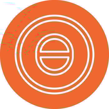 Theta Vector Icon