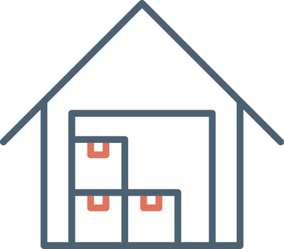 Data Warehouse Vector Icon