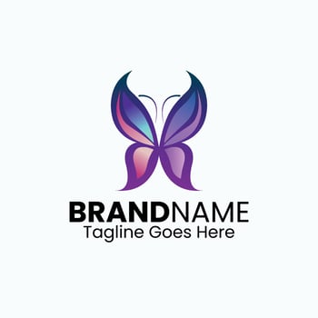 Colorful Butterfly Logo Design, Cosmetic or Spa Center butterfly icon logo vector