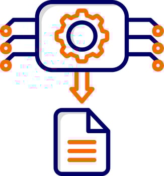 Machine Generated Data Vector Icon