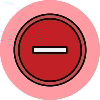 Minus Vector Icon