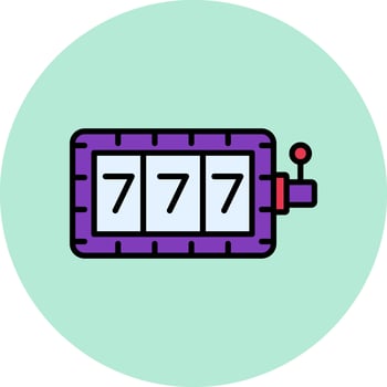 Slot Machine Vector Icon