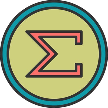 Sum Vector Icon