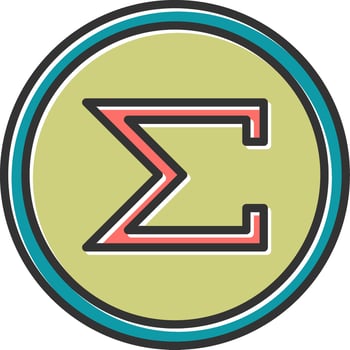 Sum Vector Icon
