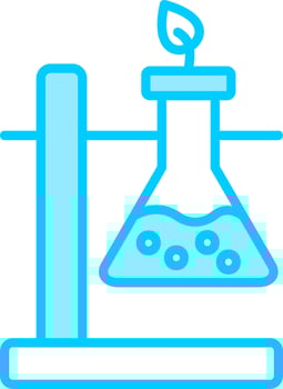 Chemical Reaction Vector Icon