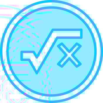 Square Root Vector Icon