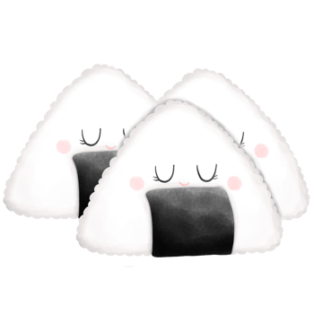Watercolor Japanese food, cute sushi illustration isolate with background png