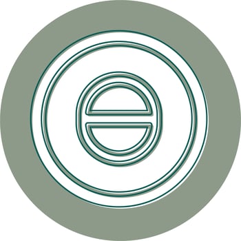 Theta Vector Icon