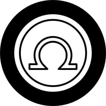 Omega Vector Icon