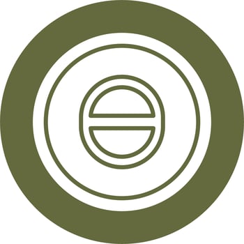 Theta Vector Icon