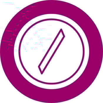 Slash Vector Icon