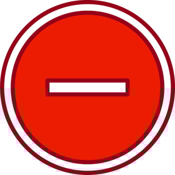 Minus Vector Icon