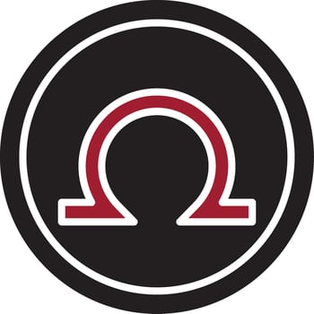 Omega Vector Icon