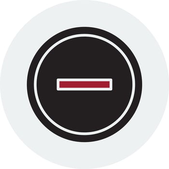 Minus Vector Icon