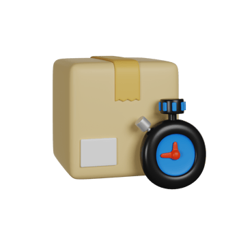 Fast Delivery 3D render icon png