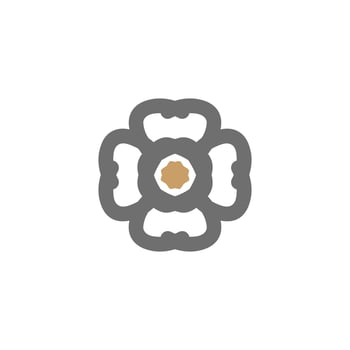 Logo design with ornament concept vector