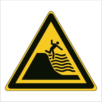 ISO 7010 Registered safety signs symbol pictogram Warnings Caution Danger Deep shelving vector