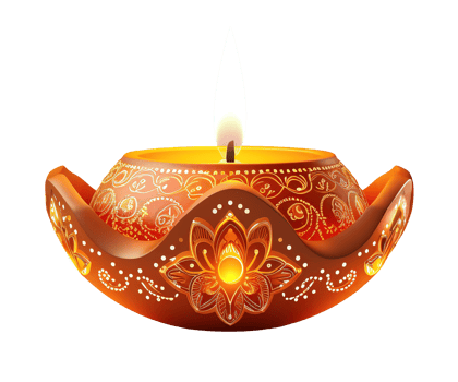 diwali lights with india ornament for celebrate diwali AI Generative png