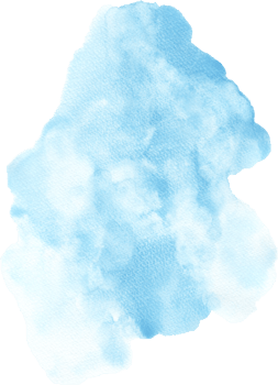 Blue sky Watercolor Texture Hand-painted png