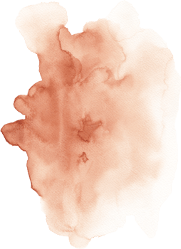 Orange-Brown Watercolor Texture Hand-painted png