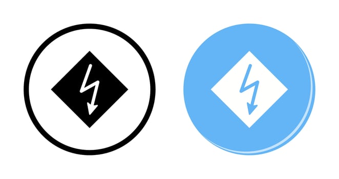 High Voltage Vector Icon