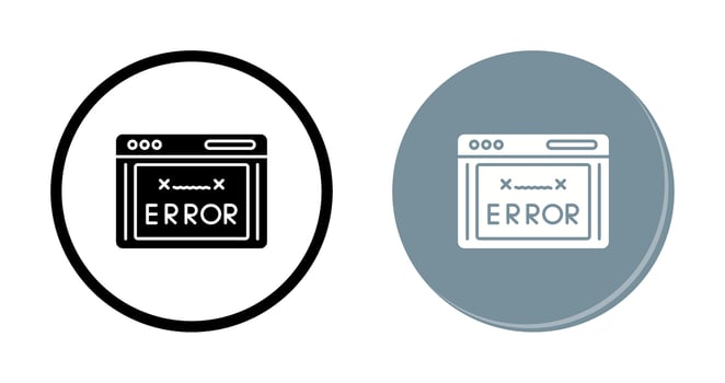 Error Code Vector Icon