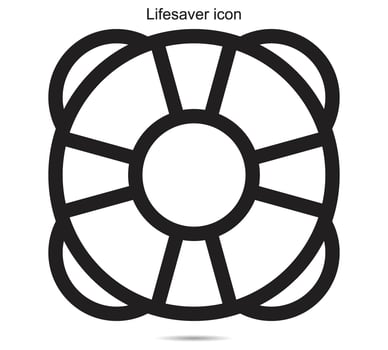 Lifesaver icon, Vector illustration