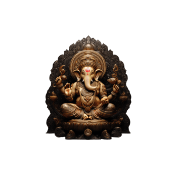 Hindu God Ganesh. AI Generative png
