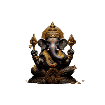 Hindu God Ganesh. AI Generative png
