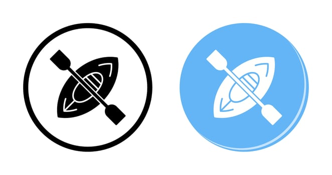 Kayak Vector Icon