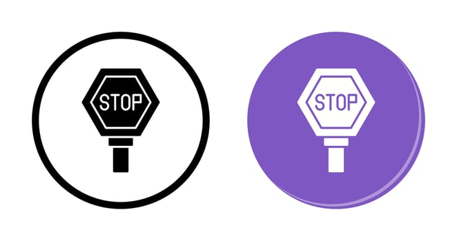 Stop Sign Vector Icon