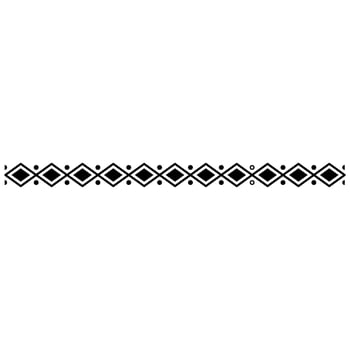 Aztec pattern icon vector. Border illustration sign. Tribal pattern symbol or logo. vector
