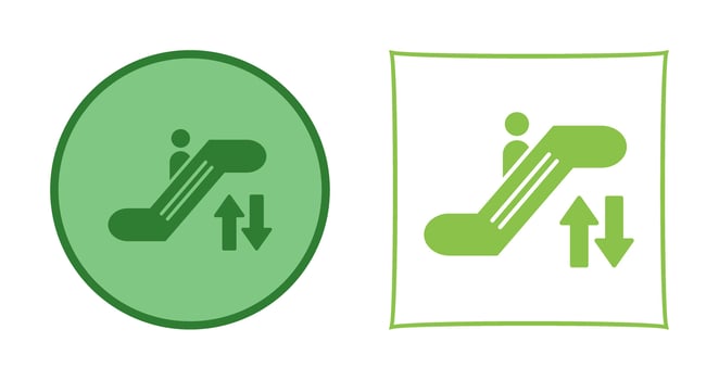 Escalator Vector Icon