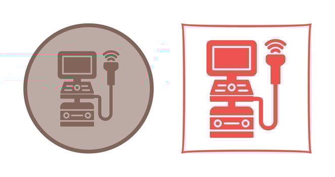 Ultrasound Machine Vector Icon