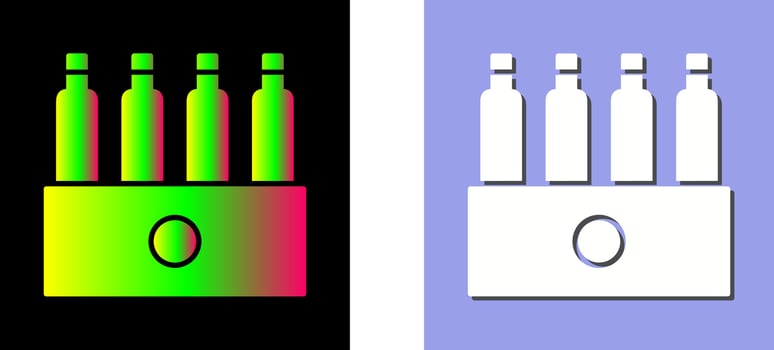 Unique Pack of Beers Vector Icon