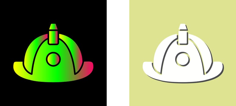 Unique Firefighter Hat Vector Icon