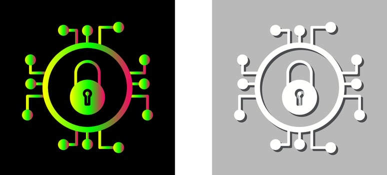 Unique Data Security Vector Icon