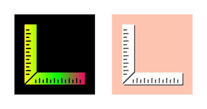 square Ruler Vector Icon