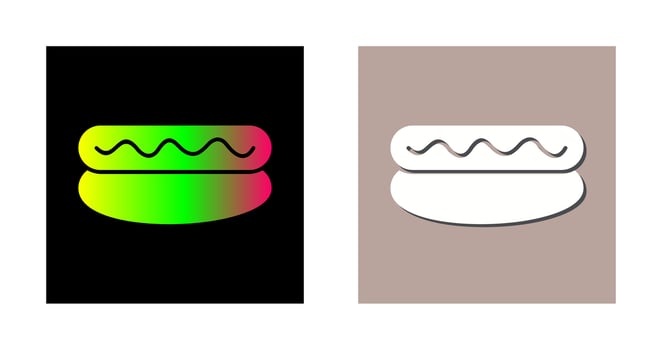 Hot Dog Vector Icon