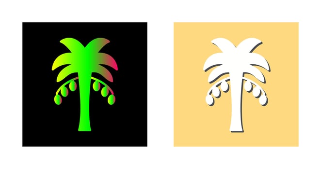 Coconut trees Vector Icon