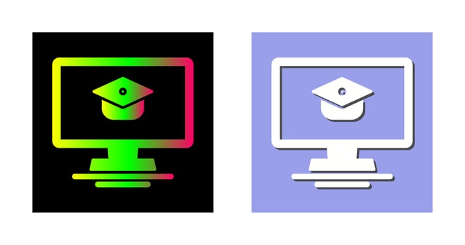 Online Course Vector Icon