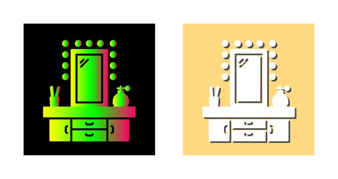 Dressing Table Vector Icon