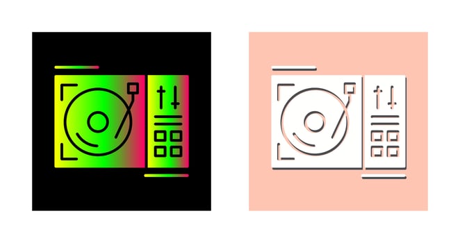 Turntable Vector Icon