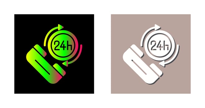 24h Vector Icon