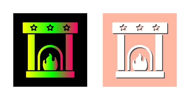 Fireplace Vector Icon
